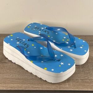 Y2K dELiA*s Catalog Platform Flip Flops - Size 8